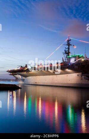 Musée USS Midway Aircraft Carrier, San Diego, Californie, États-Unis Banque D'Images