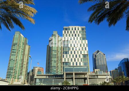 L'établissement Springhill Suites by Marriott, Bayfront, San Diego, California, USA Banque D'Images