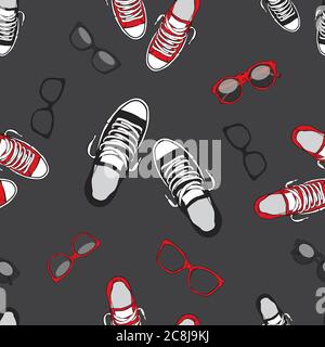 Des baskets magnifiques. Illustration vectorielle pour une image ou une affiche. Chaussures pour jeunes. Sports, course à pied et marche. Illustration de Vecteur