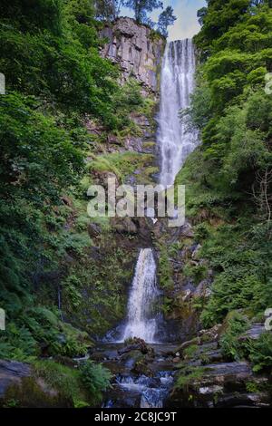 Cascade de Rhaeadr à Powys, pays de Galles Banque D'Images