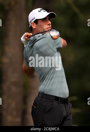 Adrian Otaegui, Espagne, au cours du quatrième jour des Betfred British Masters au Close House Golf Club, Newcastle. Banque D'Images