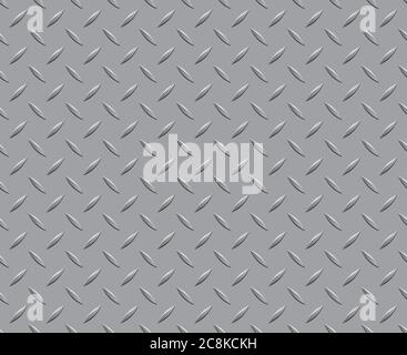 Texture d'arrière-plan de la répétition de sol en acier métallique Illustration de Vecteur