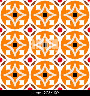 arrière-plan abstrait à motif géométrique, style rétro/vintage, avec cercle Illustration de Vecteur