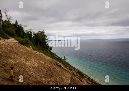 Pyramid point, Sleeping Bear Dunes National Lakeshore, Michigan Banque D'Images