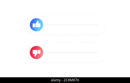 Évaluation de mobile app. Pouce vers le haut et pouce vers le bas. Les icônes plates aiment et n'aiment pas. Concept social. Bouton. Vecteur sur fond blanc isolé. SPE 10 Illustration de Vecteur