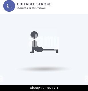 Vecteur d'icône SWAM, signe plat rempli, pictogramme solide isolé sur blanc, illustration du logo. Icône Swam pour la présentation. Illustration de Vecteur
