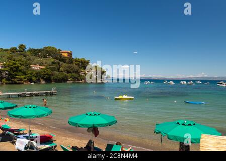 porto santo stefano, italie juillet 25 2020 : Banque D'Images