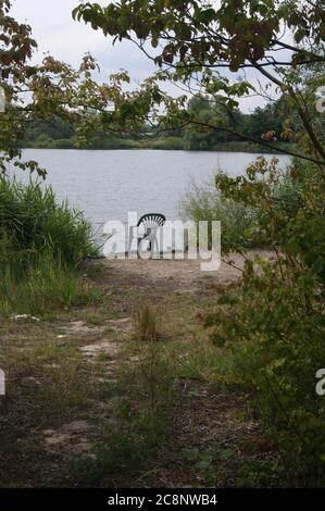 Spektesee, östliches Ufer, im Falkenhagener Feld / Spektenfeld à Berlin-Spandau Banque D'Images