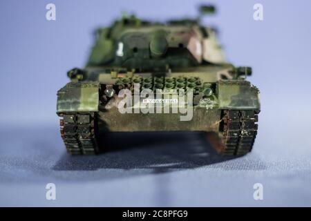 Modèle de char Tiger de la Seconde Guerre mondiale. Sur un isolé Banque D'Images