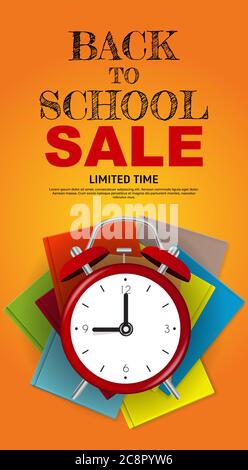 Retour à l'école offre spéciale solde Historique. Illustration vectorielle Illustration de Vecteur