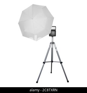 Parapluie Softbox Blanc Pliable 50cm - Diffuseur Lumière Pour Photographie Et Vidéo Studio