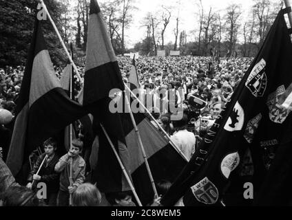 La Journée allemande des Exellees de Sudètes a eu lieu en 1972 le 21.5.1972 à Stuttgart.| | usage dans le monde entier Banque D'Images