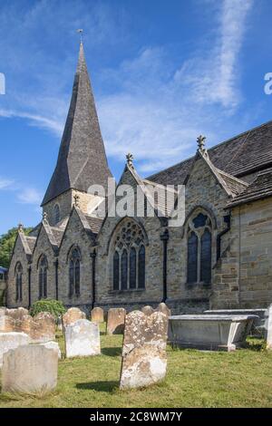 église paroissiale de st marys dans le centre-ville de horsham, à l'ouest du sussex Banque D'Images