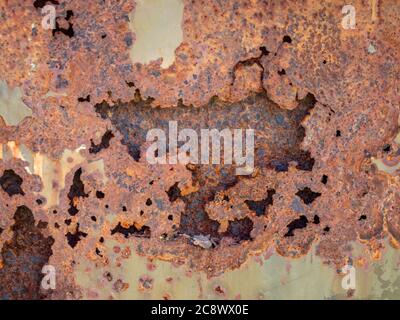 texture de fond en métal rouillé Banque D'Images