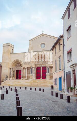 L'Abbaye de Saint-Gilles, monastère à Saint-Gilles, sud de la France Banque D'Images