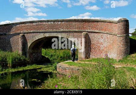 Pont Church Bridge au-dessus du canal de Pickering, East Yorkshire, Angleterre Royaume-Uni Banque D'Images