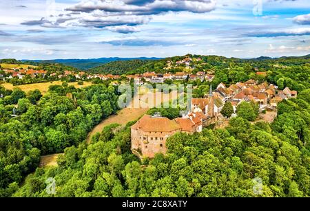 La petite-Pierre, village fortifié des Vosges, en France Banque D'Images