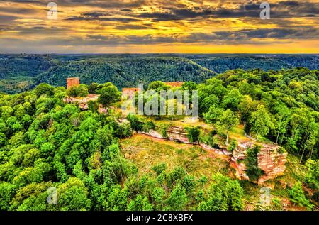 Château de Hunebourg dans les Vosges - Bas-Rhin, Alsace, France Banque D'Images