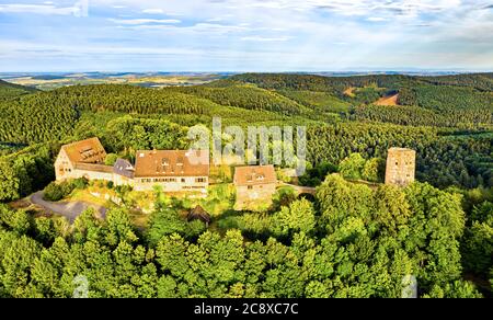 Château de Hunebourg dans les Vosges - Bas-Rhin, Alsace, France Banque D'Images