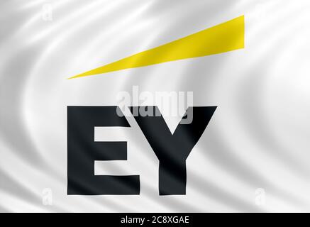 Logo Ernst and Young Banque D'Images