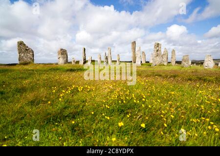 Callanish Stones, Isle of Lewis, Western Isles, Outer Hebrides, Écosse, Royaume-Uni Banque D'Images