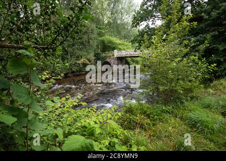 Marsh Bridge, River Barle, parc national d'Exmoor, Dulverton, Somerset, Royaume-Uni Banque D'Images