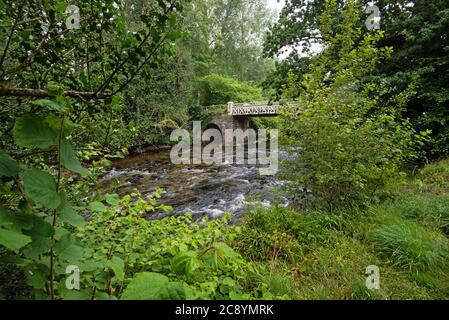 Marsh Bridge, River Barle, parc national d'Exmoor, Dulverton, Somerset, Royaume-Uni Banque D'Images