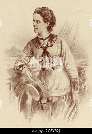 ANNA BRASSEY (1839-1887) voyageur et écrivain anglais Banque D'Images