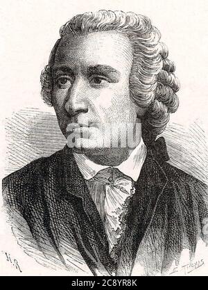 LEONHARD EULER (1707-1783) mathématicien suisse Banque D'Images