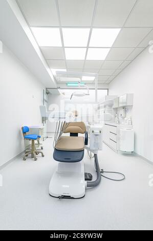 Intérieur du bureau médical de la dentisterie, équipement spécial Banque D'Images