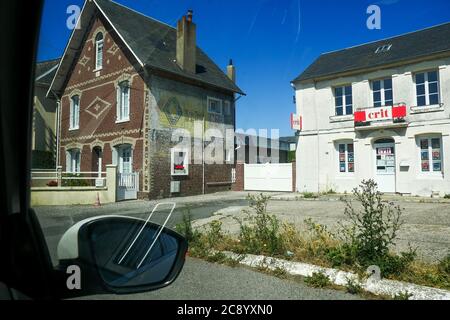 Entrée en voiture, Dieppe, Seine-Maritime, Normandie, France Banque D'Images