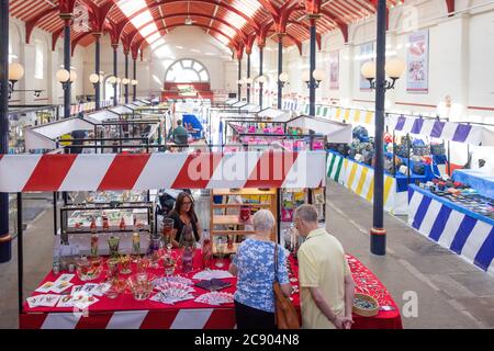 Victorian Market Hall, Market place, Richmond, North Yorkshire, Angleterre, Royaume-Uni Banque D'Images