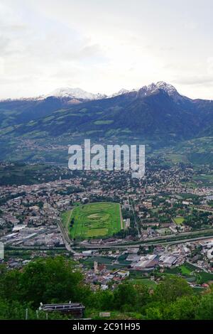 Merano d'en haut - Tyrol du Sud Banque D'Images