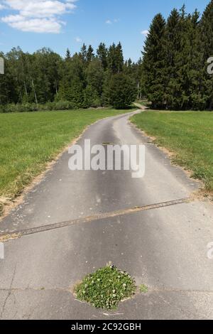 Sentier de randonnée le long de la rivière Wupper près de Wipperfürth Banque D'Images