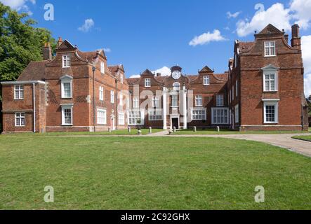 Christchurch Mansion Grande maison en briques Tudor construite en 1550, Christchurch Park, Ipswich, Suffolk, Angleterre, Royaume-Uni Banque D'Images