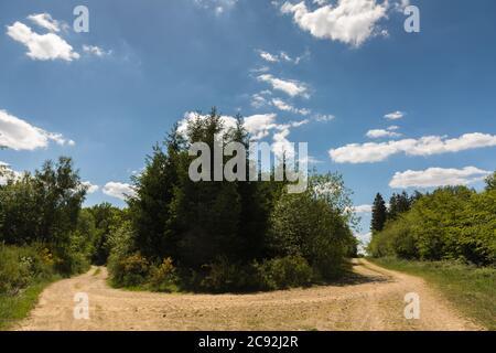 Sentier de randonnée le long de la rivière Wupper près de Wipperfürth Banque D'Images