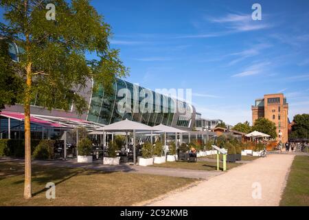 L'hôtel Kameha Grand au Bonner Bogen sur le Rhin, à l'arrière du bâtiment Rohmuehle, Bonn, Rhénanie-du-Nord-Westphalie, Allemagne. das Hotel K Banque D'Images