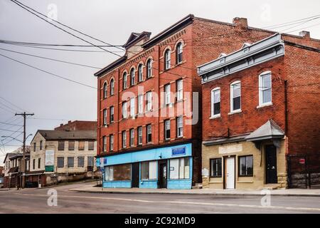 Le quartier de Little Italy, sur le côté nord de Syracuse, lors d'une matinée de printemps, le 2020 avril Banque D'Images