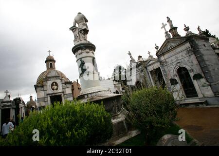 Mendoza, Argentine - 06 mars 2008 - cimetière la Recoleta, Buenos Aires, Argentine Banque D'Images