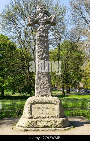 Traversez Clapham Common dans le sud de Londres en commémorant les hommes de Clapham qui sont morts pendant la première Guerre mondiale. Banque D'Images