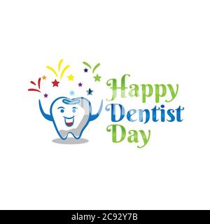 Modèle de conception vectorielle pour la Journée mondiale des dentistes.EPS 10 Illustration de Vecteur