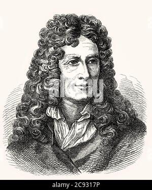 Nicolas Boileau-Despréaux, 1636–1711, poète et critique français Banque D'Images
