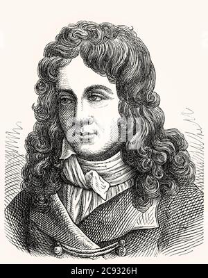 Jacques-Henri Bernardin de Saint-Pierre, 1737 – 1814, écrivain et botaniste français. Banque D'Images