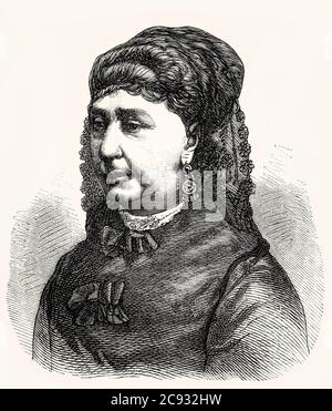 Amantine Lucile Aurore Dupin, George Sand, 1804 – 1876, romancière, memoiriste et socialiste français Banque D'Images