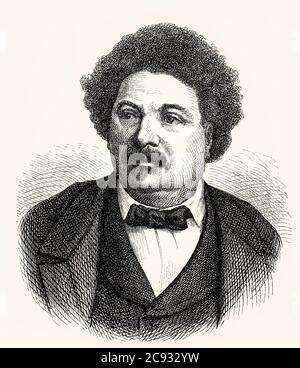 Alexandre Dumas, 1802–1870, Alexandre Dumas père, écrivain français Banque D'Images