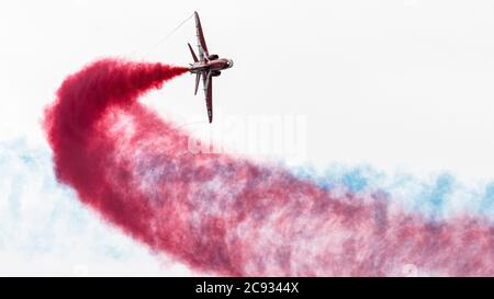Red Arches solo Hawk Banque D'Images