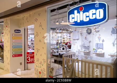 Hong Kong, Chine. 28 juillet 2020. Fabricant italien de vêtements et jouets pour enfants, Chicco magasin vu à Hong Kong. Crédit : SOPA Images Limited/Alamy Live News Banque D'Images