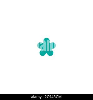 Astérisque bleu référence icône. Signe astérisque. L'icône de télévision astérisque isolé sur fond blanc. Vector illustration. Star symbole de note pour plus d'informations Illustration de Vecteur