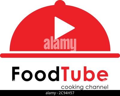 Logo de la chaîne YouTube Cooking Illustration de Vecteur