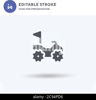 Vecteur d'icône quadruple, signe plat rempli, pictogramme solide isolé sur blanc, illustration du logo. Icône Quad pour la présentation. Illustration de Vecteur